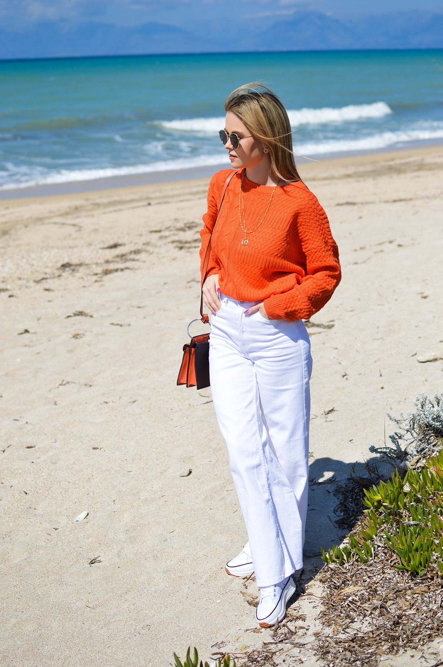 Orange Sweater by Tamara Bellis