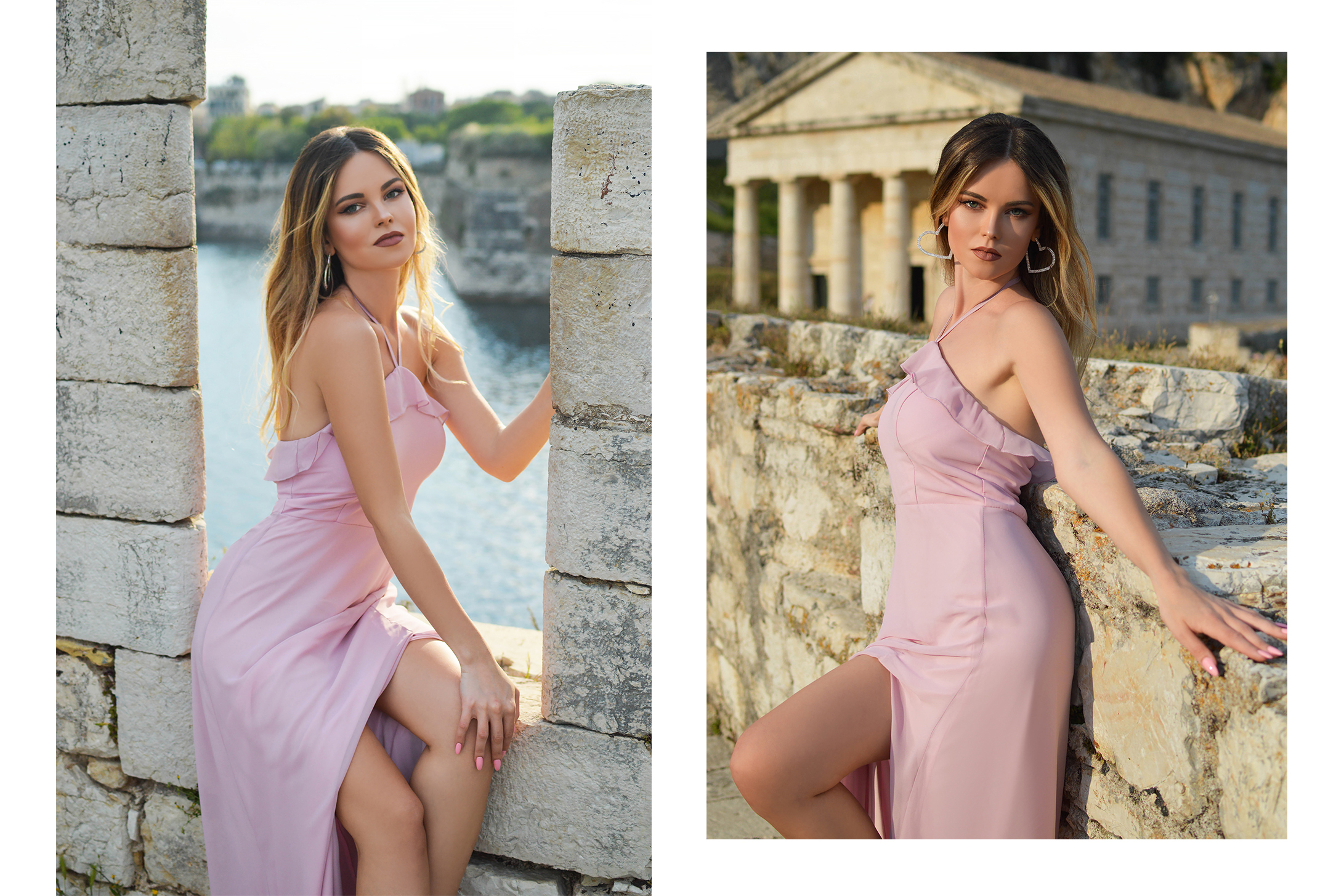 Pink Summer Dress by Tamara Bellis