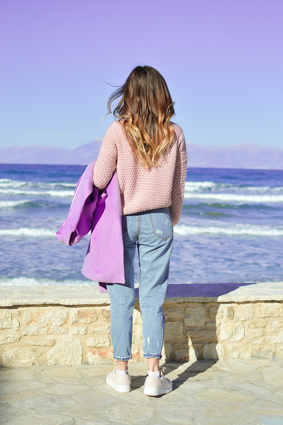 Purple Winter Coat by Tamara Bellis