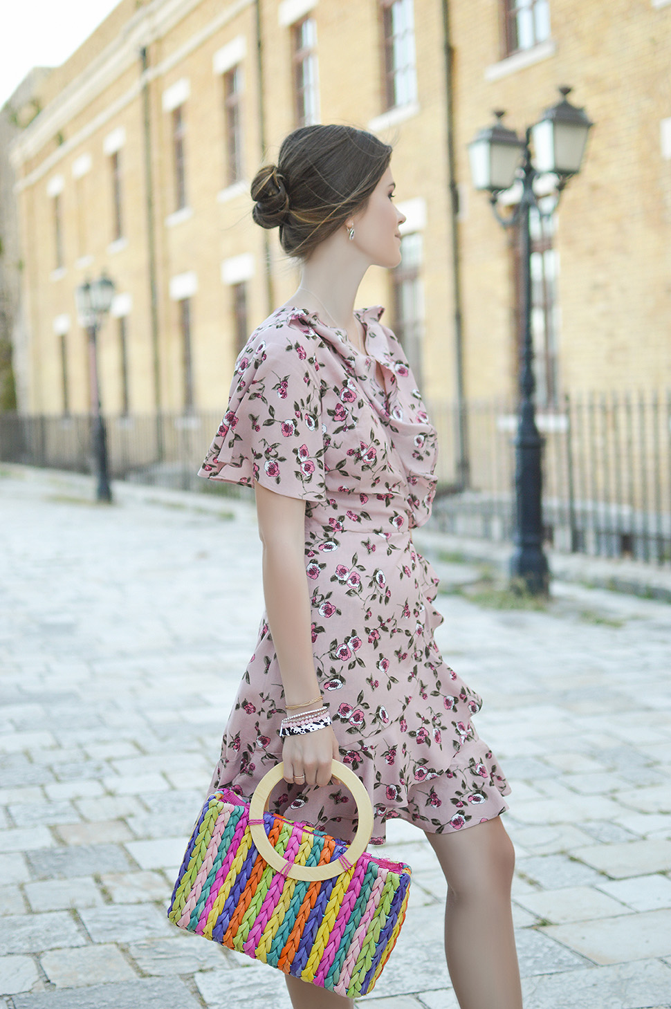 Floral Wrap Dress by Tamara Bellis